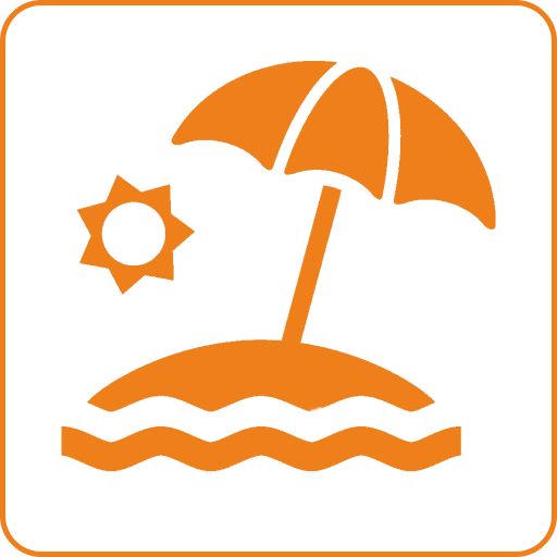 Пляж в 15 минутах